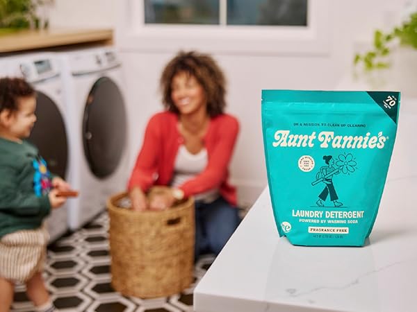 Just one scoop for a full load of laundry.