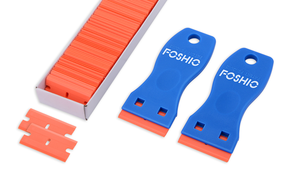 scraper tool, plastic razor blades, sticker remover, plastic scraper tool, glass scraper,