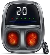 EaseZen Foot Massager with Heat, Upgraded Adjustable Arch Lift & Large LED Touchscreen, Deep Knea...