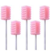 100 Pcs Disposable Mouth Swabs Sponge, BVN Oral Swabs, Oral Care Swabs Disposable, Mouth Swabs fo...