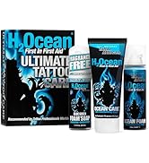 H2Ocean Ultimate Tattoo Care Kit for a Faster Heal - Tattoo Skincare Regimen - 1.7 oz Blue Green ...