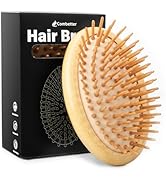 Bamboo Brush for Hair Growth(No Handle Design) Combetter, Natural Wood Brush, Mini Hair Scalp Mas...