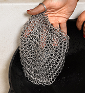 Stainless Steel Round Chainmail Scrubber