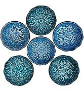 BCS Ceramic Pinch Bowls Set of 6, Small Bowls for Dipping - Cooking Prep & Charcuterie Board Bowl...