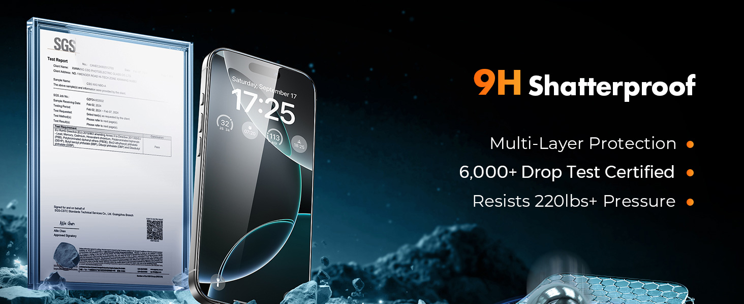 iPhone 16 Pro Max Screen Protector Tempered Glass