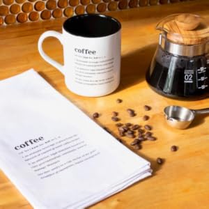 Tea towels and coffee mugs