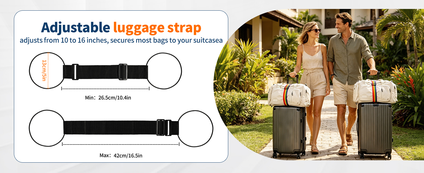 adjustable luggage strap,strap for luggage,luggage attachment strap,luggage strap for carry on bag