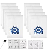 Improvedhand 10 Packs 3D Airclean Bags Replacement for Miele GN Vacuum Cleaner Bags Fit for Miele...