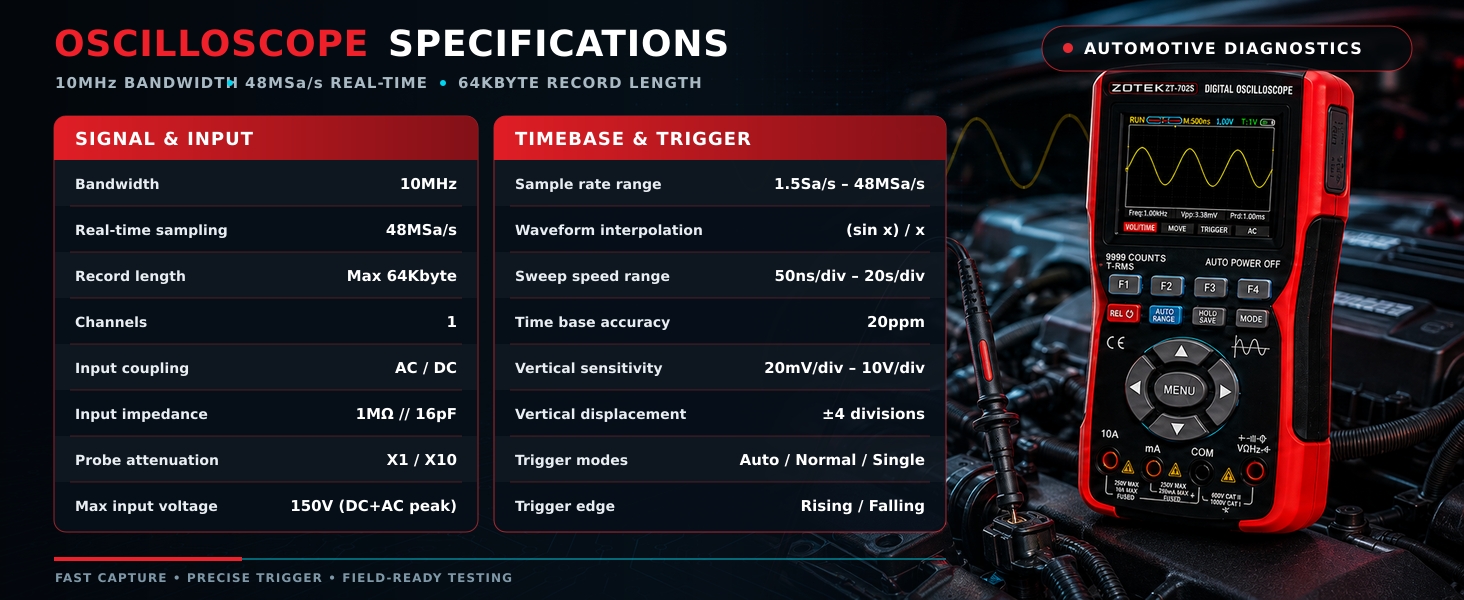 2 IN 1 OSCILLOSCOPE MULTIMETER