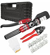 AMZCNC Hydraulic Hand Crimper Tool for Stainless Steel Cable Railing Fittings for 1/16" 1/8" 3/16...