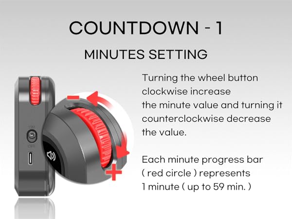 creaviva digital visual timer countdown count up pause stop reset auto memory