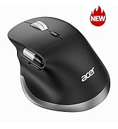acer Ergonomic Mouse Wireless with Side Scroll (BT5.2+2.4GHz), Bluetooth Computer Mouse for Lapto...