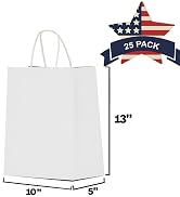 white paper gift bags with handles