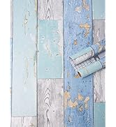 Art3d 17.7"x78.7" Peel and Stick Wallpaper - Decorative Self Adhesive Vinyl Film Wood Grain Wallp...