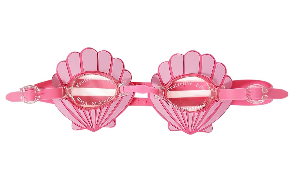 LUV HER Pink Seashell Youth Swim Goggles