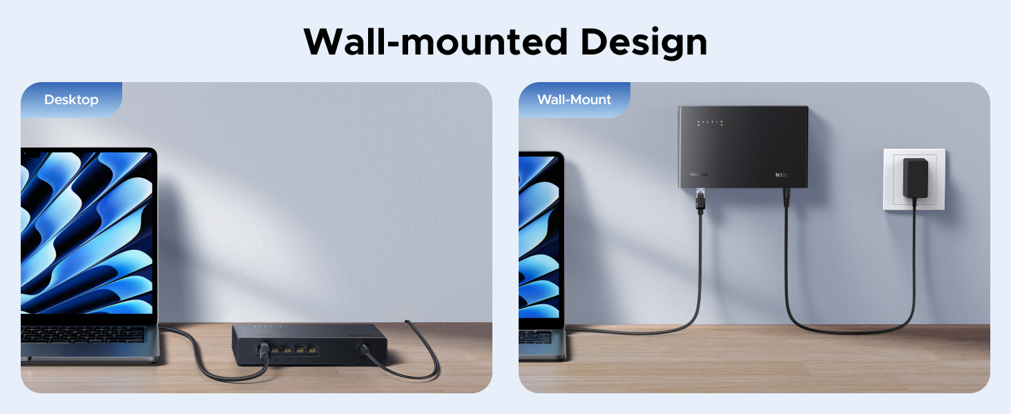 UGREEN 2.5Gb Switch, 5-Port Ethernet Switch