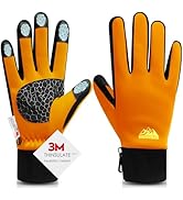 Bruvoalon Winter Gloves for Women & Men, 3M Thermal Insulation, Lycra Fabric, Touchscreen, Anti-Slip