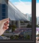 HIDBEA One Way Window Film Daytime Privacy, Reflective Mirror Window Tint for Home, Heat Control ...