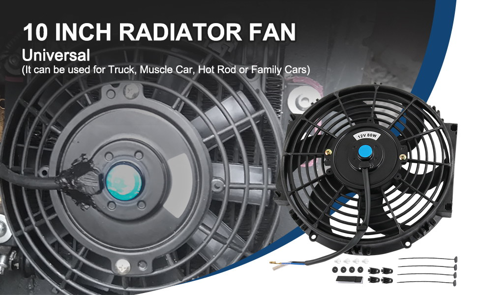 Electric Radiator Slim Cooling 10" Inch