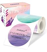 Joatuxul 3"×3" Thermal Label Stickers, Thermal Printer Sticker Labels for Gift Wrapping, Self-Adh...