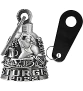 Motorcycle Bell for Bikers Women Men with Hanger, Biker Bell for Riders Riding Bell for Good Luck...
