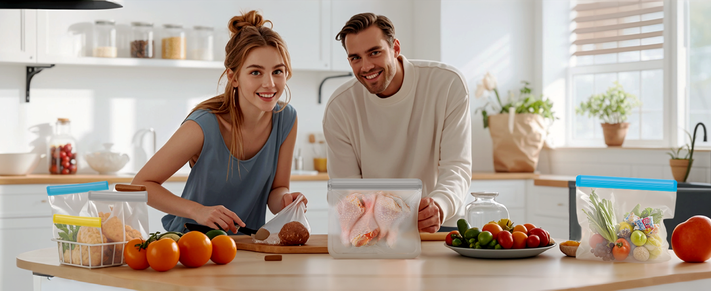 reusable bags for food silicone
