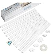 Cord Covers for 3-4 Wires on Wall, Wuitaouy 141.7in Cord Hider Kit, Self-Adhesive Wire Hider Wire...