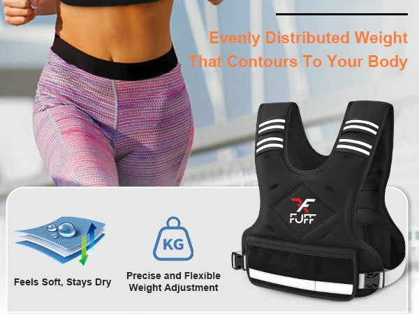 adjustable weighted vest woman walking running rucking stregth trainning