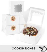 VGOODALL 50PCS Cookie Boxes,4x4x2.5 Inches Mini Bakery Boxes with Window for Individual Cupcake P...