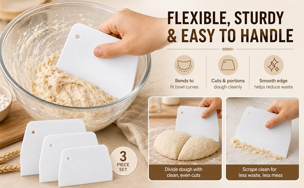 Plastic Dough Scraper