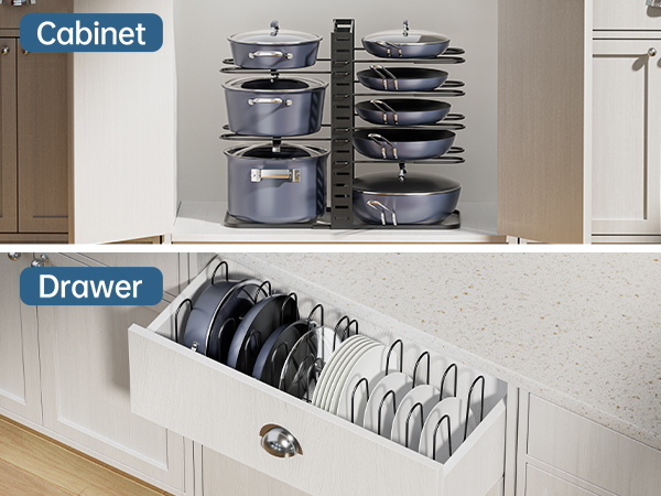 pan organizers and storage