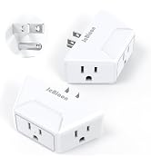 JcBlaon 2 Pack Outlet Extender, 3-Sided Wall Plug Adapter with 3 AC Outlets,Cruise Ship Essential...