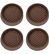 VOCOMO 2X2 Caster Cups, Round Rubber Furniture Cups with Anti-Sliding Floor Grip, Non Skid Furnit...