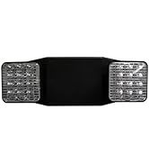 Morris Products Square Head Micro LED Emergency Light – Black, High Output, Remote Capable - 76 L...