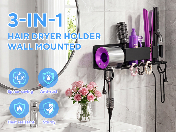 hair dryer holder