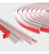 39 Inch Collapsible Shower Threshold Water Dam Barrier,Self Adhesive Silicone Shower Water Bathtu...