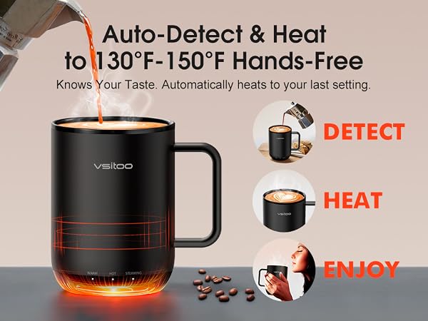 self heating mug