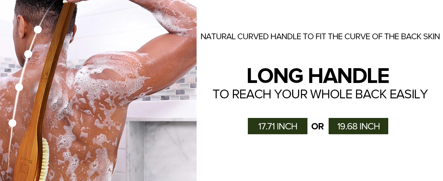 icandoit long hande shower brush