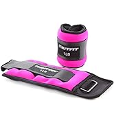 RitFit Ankle Wrist Weights (1 Pair) 1 1.5 2 3 4 5 LB Each with Fully Adjustable Strap for Arm, Ha...