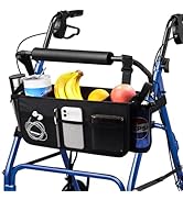 Riyitauto Upgraded Walker Basket Walker Accessories with Cup Holder, Fit for Walker and Roller Wa...