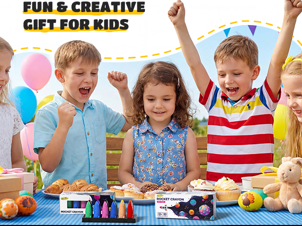 crayons party favors
