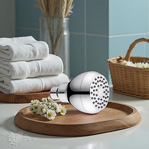 Perfect for Low Pressure! 3" High-Flow Shower Head, Self-Cleaning Silicone Jets,