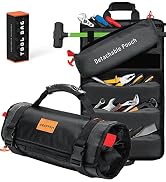 CRAFT911 Durable Tool Bag Organizers w/Detachable Pouch - Heavy Duty Roll Up Tool Bag Organizer f...