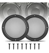 NuIth 6.5 Inch Metal Mesh Round Speaker Grill Cover, Universal Radio Speaker Grills Decorative fo...