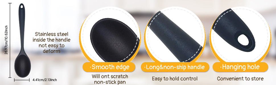 silicone cooking spoons