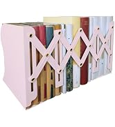 Yuetshuni Metal Bookends, Book Ends for Heavy Books, Adjustable Book Holder for Shelves, Book Sto...