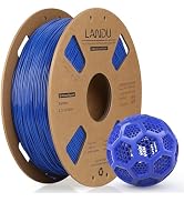 LANDU TPU 3D Printer Filament 1.75mm, High Speed 95A TPU Filament, 1KG Flexible 3D Filament for F...