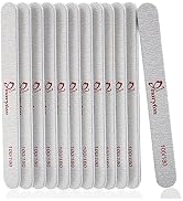 Maryton Nail File 12 PCS Emery Board 100/180 Grit for Poly Gel Acrylic Nails Fingernail Files Set...