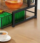 Homode Tea Bag Organizer, 3 Tier Tea Storage Container Box, Wood Tea Station Caddy, Teabag Holder...