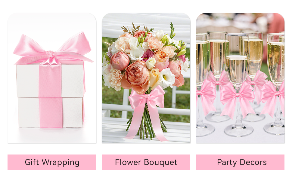 pink satin ribbon